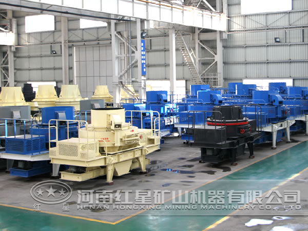 制砂機(jī)生產(chǎn)車(chē)間 制砂機(jī)生產(chǎn)車(chē)間