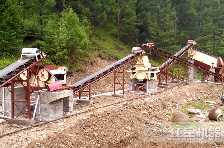 制砂生產線作業現場 制砂生產線作業現場