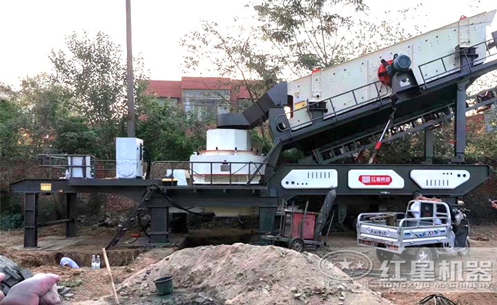 移動制砂機安裝現場